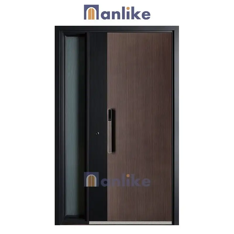 Anlike Aluminium italien Nouveau Design Anti-vol Main Fire Rated White Steel Zinc Alloy Security Exterior Doors For Houses