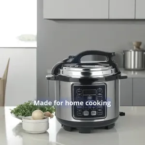 <span class=keywords><strong>Olla</strong></span> a Presión Eléctrica de 6L de Gran Capacidad, <span class=keywords><strong>Olla</strong></span> de Cocción Lenta Multifuncional para el Hogar, <span class=keywords><strong>Olla</strong></span> Interior de Cristal Negro, Potencia de 1000W+ - Product Image 2