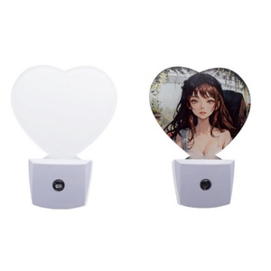 Custom Sublimation Smart Sensor Night <b>Light</b> Heat Transfer Printing <b>Light</b> Blank Acrylic Wall Lamp for Bedroom Valentine Gift - Product Image 1