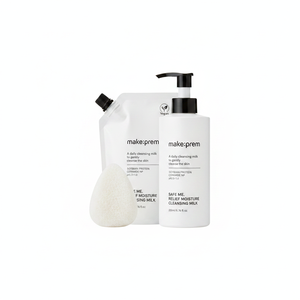 Makeprem Quality Safe Me Relief Leche Limpiadora Hidratante 200ml Set con Esponja Konjac y Limpiador Facial Recarga - Product Image 2