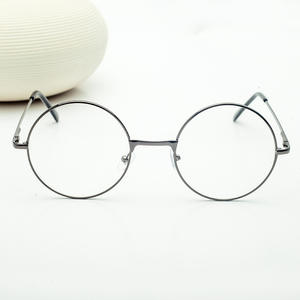 Lunettes de vue rondes style Prince, monture métallique, verres plats, design rétro, monture complète, unisexe, pour adultes, verres remplaçables - Product Image 5