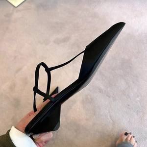 Sandalias de Plataforma con Punta Abierta y Tira en T para Mujer, Diseño Nuevo 2026, para Verano, al Aire Libre, con Tacón Alto y Estilo Chancla - Product Image 2