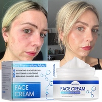 Crème Visage Apaisante et Hydratante Réparatrice de la Barrière Cutanée à la Centella Asiatica Fermentée, Peptides d'Asiatique, Soulagement des Rougeurs pour Peaux Sensibles