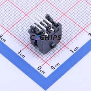 430450401 Wire-to-Board Pin Header Bent Lead Through Hole,P=3mm Connector 2x2P 3mm Right Angle Insert Micro-Fit (MX 3.0) - Product Image 2