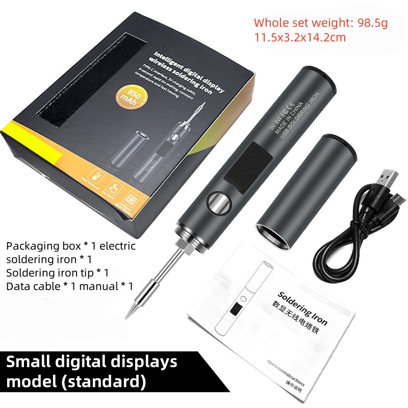 002 petit fer à souder à affichage numérique USB