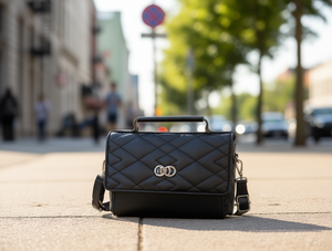 Sac bandoulière pour femme Jd en cuir microfibre, motif losanges, coque rigide, sangle unique, usage quotidien, toutes saisons - Product Image 2