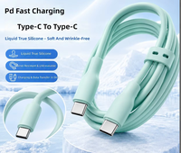 Câble de charge rapide USB-C en silicone souple rose, cœur en cuivre, TPE écologique pour téléphone portable