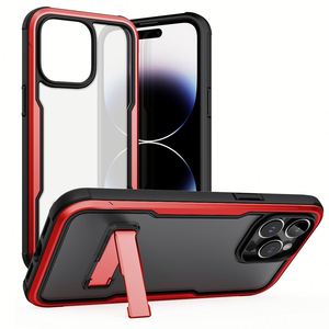 เคสโทรศัพท์มือถือหุ้มเกราะอลูมิเนียม3-in-1พร้อมขาตั้งสำหรับ iPhone 13 14 PRO MAX 14 PLUS - Product Image 1