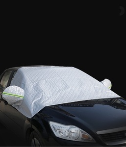 Pare-neige de voiture Couvre-neige avant Couvre-<span class=keywords><strong>soleil</strong></span> en tissu <span class=keywords><strong>Demi</strong></span>-couverture de pare-brise Couvre-pare-<span class=keywords><strong>soleil</strong></span> antigel - Product Image 2
