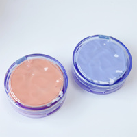 Boîte d'emballage cosmétique pour fond de teint coussin d'air bleu BB/CC, miroir, impression personnalisable, capacité 15g, matériau plastique KAIJIN
