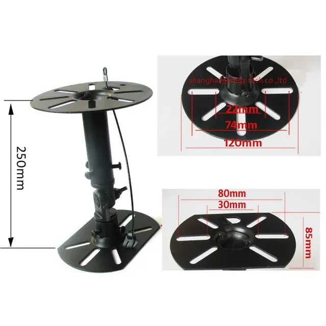 (1 Pair) SW-100B 250MM Universal Wall and Ceiling Mounted Surround Sound Speaker Wall Mount High Quality Rotatable Wall Bracket