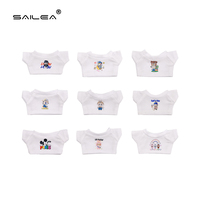 Vêtements de poupée en peluche personnalisés exclusifs Labu, série mode 15/17 cm, tissu multicolore, marque SAILEA, impression personnalisable