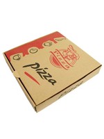 Boîte à pizza carrée imprimée personnalisée 8x8x3, boîte de papier d'emballage de livraison de nourriture en carton ondulé