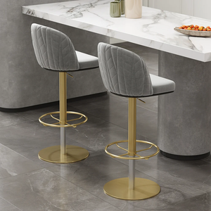 2024 नेडोरिक शैली उच्च बार कुर्सी स्टेनलेस स्टील के साथ घुमावदार बैकरेस्ट राउंड फुटरेस्ट के साथ आउटडोर होटल बाथरूम बेडरूम हॉल का उपयोग - Product Image 3