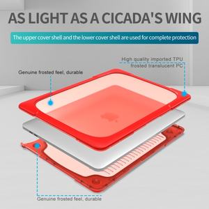 แล็ปท็อปปกเปลือกแข็งกรณีป้องกันสำหรับ <span class=keywords><strong>Apple</strong></span> <span class=keywords><strong>Macbook</strong></span> <span class=keywords><strong>Air</strong></span> 13 M1 <span class=keywords><strong>2020</strong></span> A2337ปกโปร่งใส - Product Image 4