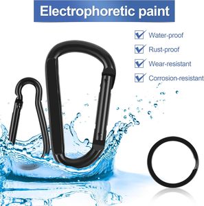 Chất lượng cao nặng nhiệm vụ nhỏ <span class=keywords><strong>Carabiner</strong></span> móc nhà máy bán buôn cắm trại Phụ kiện đi bộ đường dài móc khóa võng - Product Image 5