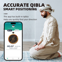 Nouvelle bague connectée Zikr 3-en-1 QB809 2026 avec compteur intelligent, synchronisation via application Bluetooth, horloge Azan et compteur numérique Tasbeeh