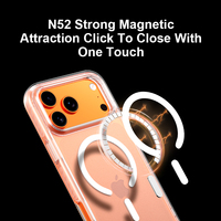 Étui magnétique antichoc pour iPhone 17, coque de téléphone transparente mate pour 17 Pro, coque en PC pour 17 Air, étui de protection pour 17 Pro Max