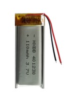 401230 3.7V 110mAh 2 Kabel Baterai Li-Ion untuk TWS Earphone Earbuds Headset MP3 Speaker L0110