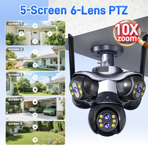 Regis 10-facher optischer Zoom 30MP 5PTZS App-Steuerung 360 °   Drehbare 6-Linsen 5-Bildschirm Outdoor IP WLAN Heimsicherheits-Nachtsichtkamera - Product Image 6