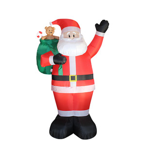 Modèle gonflable de Père Noël 2026 avec lumières colorées, ornement de Noël gonflable - Product Image 6