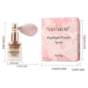 Polvo <span class=keywords><strong>Iluminador</strong></span> con Brillo, Contorno Facial, Maquillaje de Larga Duración Resistente al Sudor, Spray Corporal y Facial para Cosméticos - Product Image 4