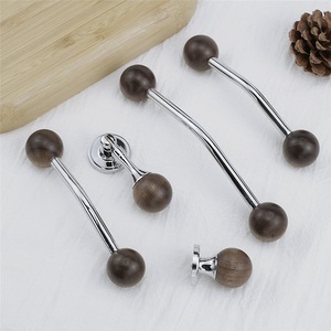 Nordic Style Zinc Alloy Oval Long Handle Minimalist <b>Kitchen</b> Cabinet Drawer Wardrobe Door Light Luxury Handle - Product Image 3