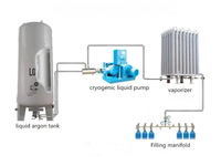 Réservoir de stockage de récepteur de gaz 50m³ haute et basse pression pour azote liquide comprimé