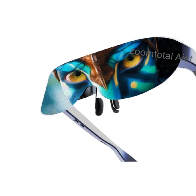 Support 0-600 Degrees Myopia 75g Plug in and Play Micro-LED Pocket AR Glasses Switch 3D MAX with One Click VRG 3D Dual Speaker