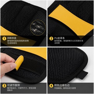 ถุงมือกำจัดขนสัตว์เลี้ยงแบบจุดเล็ก 17x23 ซม. ผ้าตาข่ายสำหรับแมวและสุนัข อุปกรณ์กรูมมิ่ง กำจัดขนแบบไม่เกิดไฟฟ้าสถิต - Product Image 3