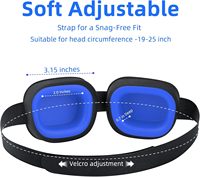 Masque pour les yeux 100% occultant, lavable et amovible, en silicone, anti-humidité et masque de sommeil pour hommes