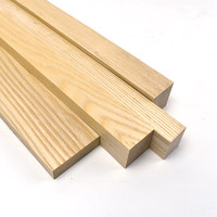 Planche carrée en bois massif de frêne, matériau de cloisonnement, matériau pour escalier DIY fait main, ligne de bois sculptée