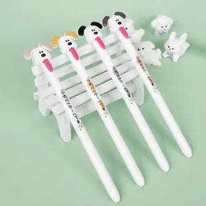 4Pcs/Set Cute Dog Creative Gel <b>Pen</b> Tongue Pulling Gel Ink <b>Pen</b> 0.5MM Black Quick Drying Writing <b>Pen</b> for Students Stationery <b>Gifts</b> - Product Image 5