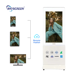 Прозрачный двусторонний цифровой дисплей INGSCREEN LCD Panel 1920*1080 FHD для рекламы на витринах магазинов - Product Image 1