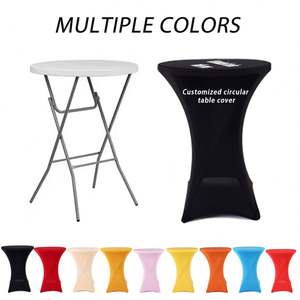 Ensemble de tables de cocktail de haute qualité en gros, logo/texte/motif personnalisable, adapté pour les mariages, les anniversaires, les fêtes - Product Image 5