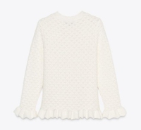 Pull en tricot de style nouveau, bord plissé, tissu coton/laine, mode Joker, marque personnalisée, automne, usage quotidien
