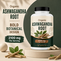 Cápsulas de Ashwagandha con Extracto de Raíz de Maca Negra Orgánica, Shilajit, Zinc y Selenio, Antioxidante, Calmante, Reforzador del Sistema Inmunológico, OEM