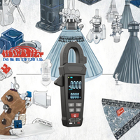 VA114 Meteran Klem Arus DC Digital AC Amperimetric Multimeter Tang Pengukur Resistansi Kapasitansi Suhu Frekuensi Dioda