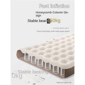 Materasso Gonfiabile JH King <span class=keywords><strong>Size</strong></span> Personalizzato con Pompa Integrata, Auto-Gonfiabile e Auto-Sgonfiabile, Spesso e Pieghevole per Casa e Campeggio - Product Image 4
