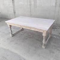 Table rustique d'événement de mariage en bois solide pour des tables à manger se pliantes de ferme