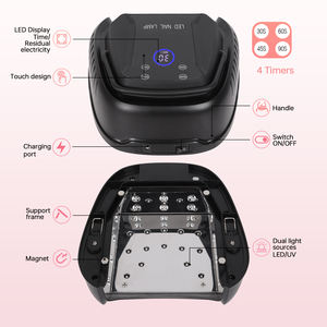 Nouvelle lampe à ongles UV LED 2 en 1 2024, sécheuse à ongles plus rapide, lumière pour vernis gel pour les mains ou les <span class=keywords><strong>pieds</strong></span> avec <span class=keywords><strong>4</strong></span> minuteries pour les ongles, lampe à gel pour ongles - Product Image 2