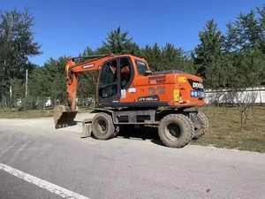 Excavatrices sur roues Doosan DX150 d'occasion, 15 tonnes, fabriquées en Corée du Sud, moteur Doosan KOOP, pompe à moteur haute efficacité - Product Image 4