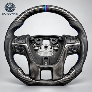 Volante Personalizado Forjado en Fibra de Carbono Real con Cuero y Pantalla LED para Ford Ranger Raptor T8 2022 2017 2024 2023 2009 - Product Image 3