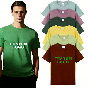 T-shirt personnalisé <span class=keywords><strong>pas</strong></span> <span class=keywords><strong>cher</strong></span>, absorbant la transpiration, 95% coton, 5% élasthanne, coupe ajustée, texte unique, logo <span class=keywords><strong>de</strong></span> l'entreprise, design photo - Product Image 1