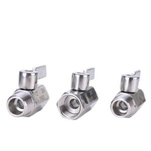 Mini válvula de bola de acero inoxidable de 1/2 ", índice sanitario, válvula de bola Manual de diámetro completo, Mini válvula de bola de acero inoxidable 304 316L 1/4 - Product Image 4