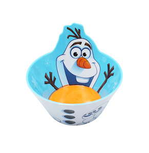 Bol en mélamine 3D <span class=keywords><strong>Disney</strong></span> <span class=keywords><strong>Olaf</strong></span>, vaisselle pour enfants, vaisselle et vaisselle à dîner, plat à nouilles - Product Image 1