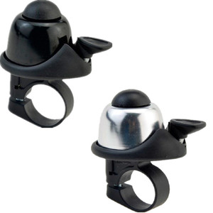 Campana para bicicleta de aleación de aluminio, sonido fuerte, accesorio para ciclismo de montaña, color negro y plateado - Product Image 1