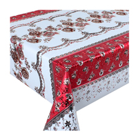 Nappe imperméable en pvc de luxe en polyester 3D gaufré, usine de Yiwu