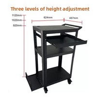 Support pour ordinateur portable réglable en acier laminé à froid blanc de marque pour la maison et le bureau