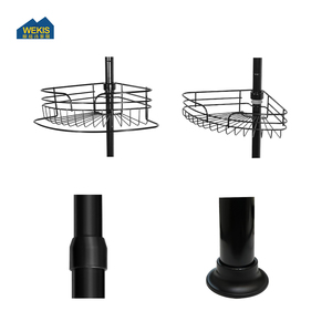 Wekis Telescopic vòi hoa sen Rack với 4 Tier mở rộng tắm Kệ tắm vòi sen góc Caddy căng thẳng cực góc Caddy - Product Image 5